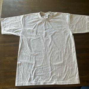 Pro Club Men's Heavyweight Cotton Short Sleeve Crew Neck T-Shirt Heather Grey